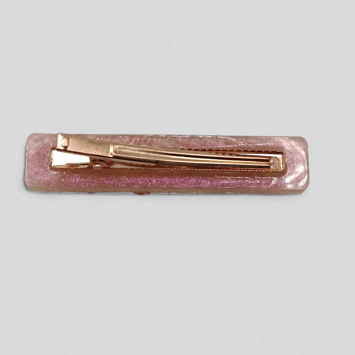 Handgjord hårklämma "Rosa"