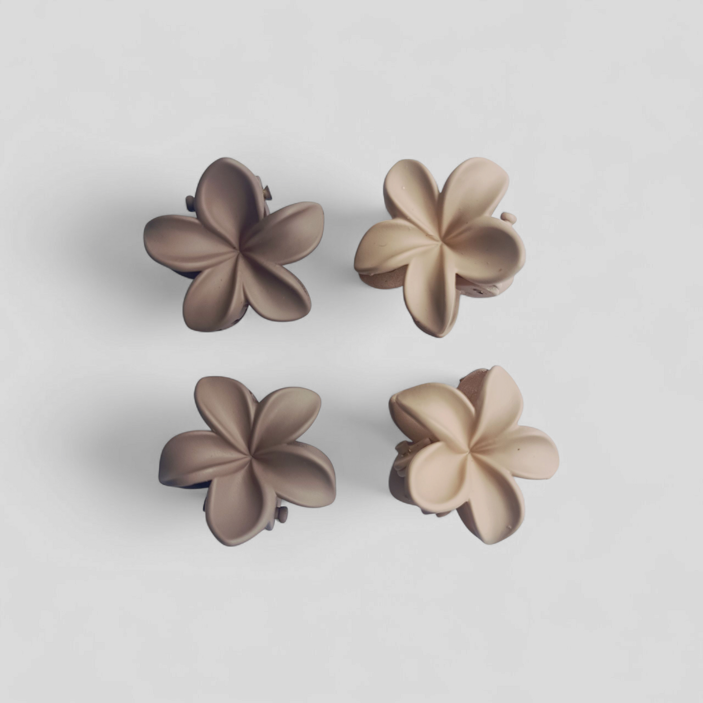 Hårklämmor blomma 4-pack