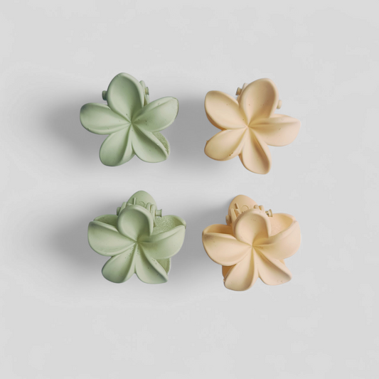 Hårklämmor blomma 4-pack