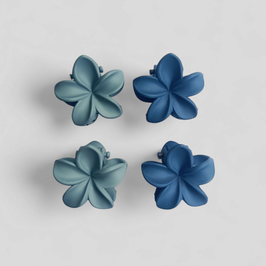 Hårklämmor blomma 4-pack