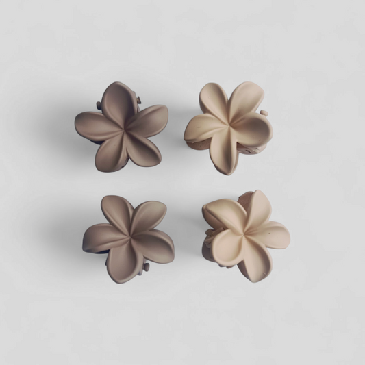 Hårklämmor blomma 4-pack